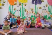 Autumn decoration of a group in kindergarten