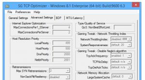 SG TCP Optimizer: configurazione Internet su larga scala
